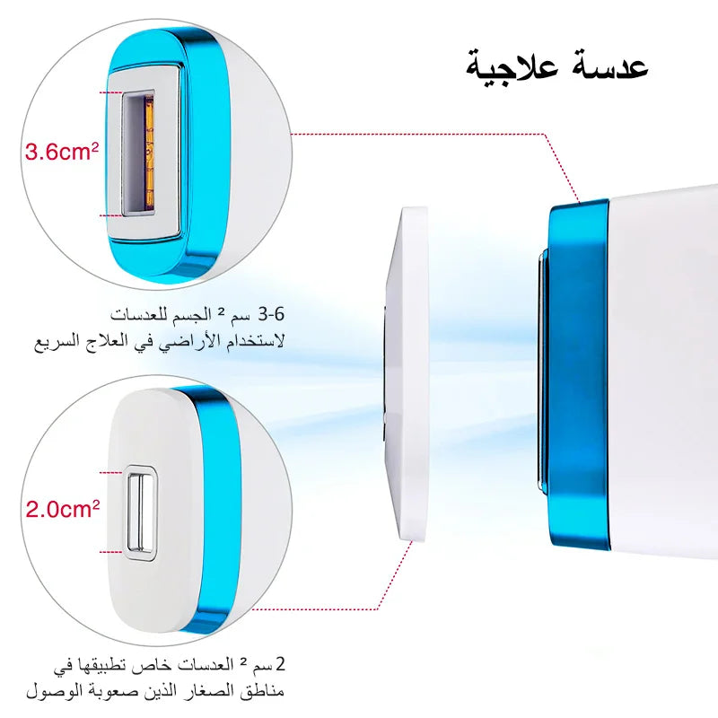 LAY T4 IPL Laser Handheld Hair Removal Machine Ice Cool Permanent Face Body Bikini Epilator with 500000 Shots for Home Use